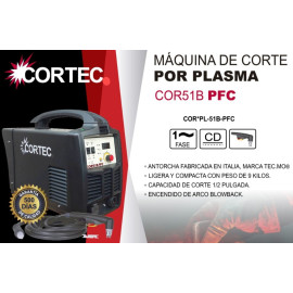 Máquina para corte por Plasma – COR51B PFC – Cortec