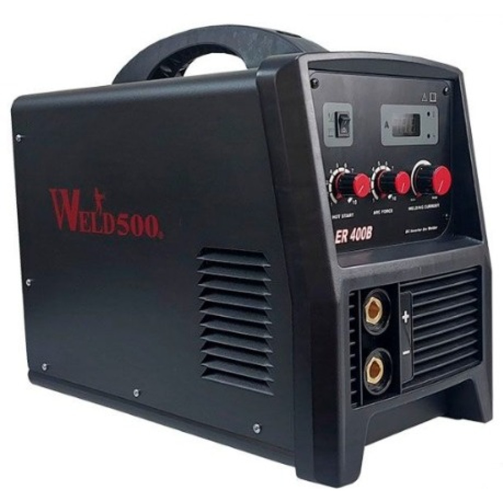 MÁQUINA PARA SOLDAR ER400B Weld500 tipo Inversor – Para electrodo revestido (SMAW) y Tig (GTAW) con encendido «Easy Tig»