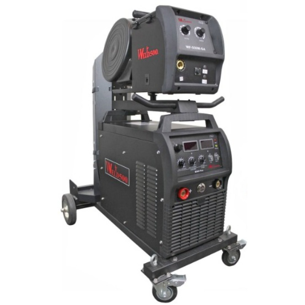 MÁQUINA PARA SOLDAR M500 PLUS Weld500 tipo Inversor – Para Mig (GMAW/FCAW), electrodo revestido (SMAW), Tig (GTAW) y Arco Aire (CAC-A)
