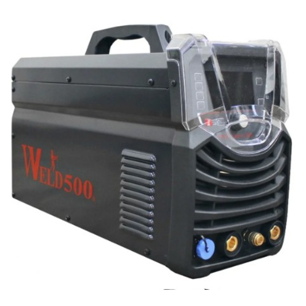 MÁQUINA PARA SOLDAR TT200B-LCD Weld500 tipo Inversor – Para Tig (GTAW) AC/DC pulsado y electrodo revestido (SMAW) AHORA CON PANTALLA LCD DE 4.5″