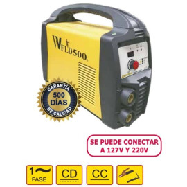 MAQUINA PARA SOLDAR ER200PLUS-VD  Weld500 conexión 220VCA y 127VCA