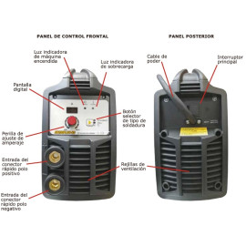 MAQUINA PARA SOLDAR ER200PLUS-VD  Weld500 conexión 220VCA y 127VCA