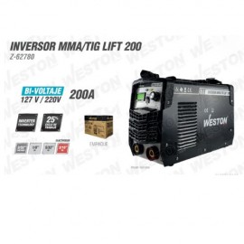 INVERSOR MMA/TIG LIFT 200A 110/220V WESTON