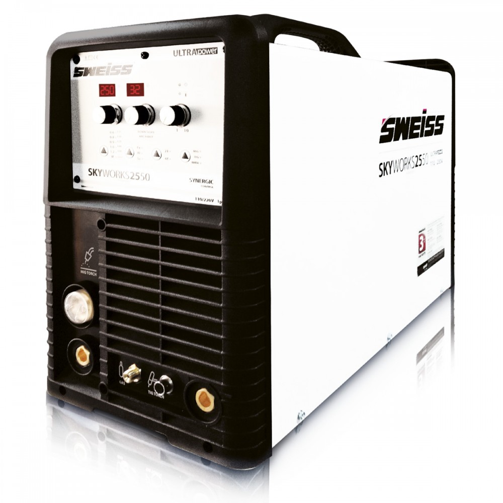 SWEISS SKY WORKS 2550 SOLDADOR INVERSOR MULTIPROPÓSITO 250A.